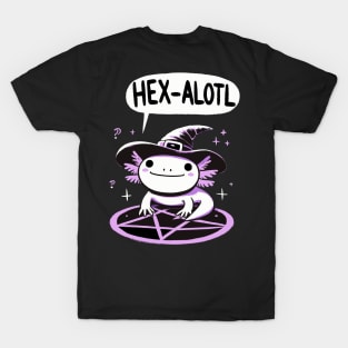 Hexalotl Witch Axolotl (Back Print) T-Shirt
